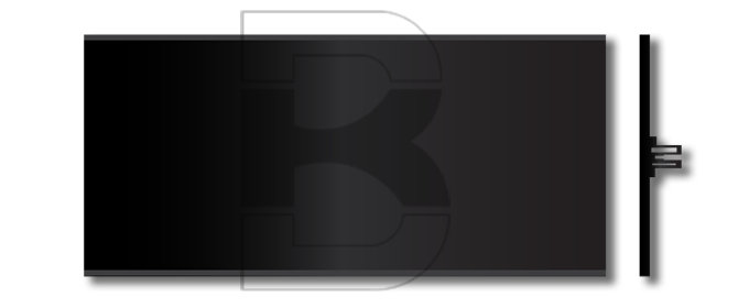 Klingelschild Schweizer IT25 54 x 25 Alu Schwarz